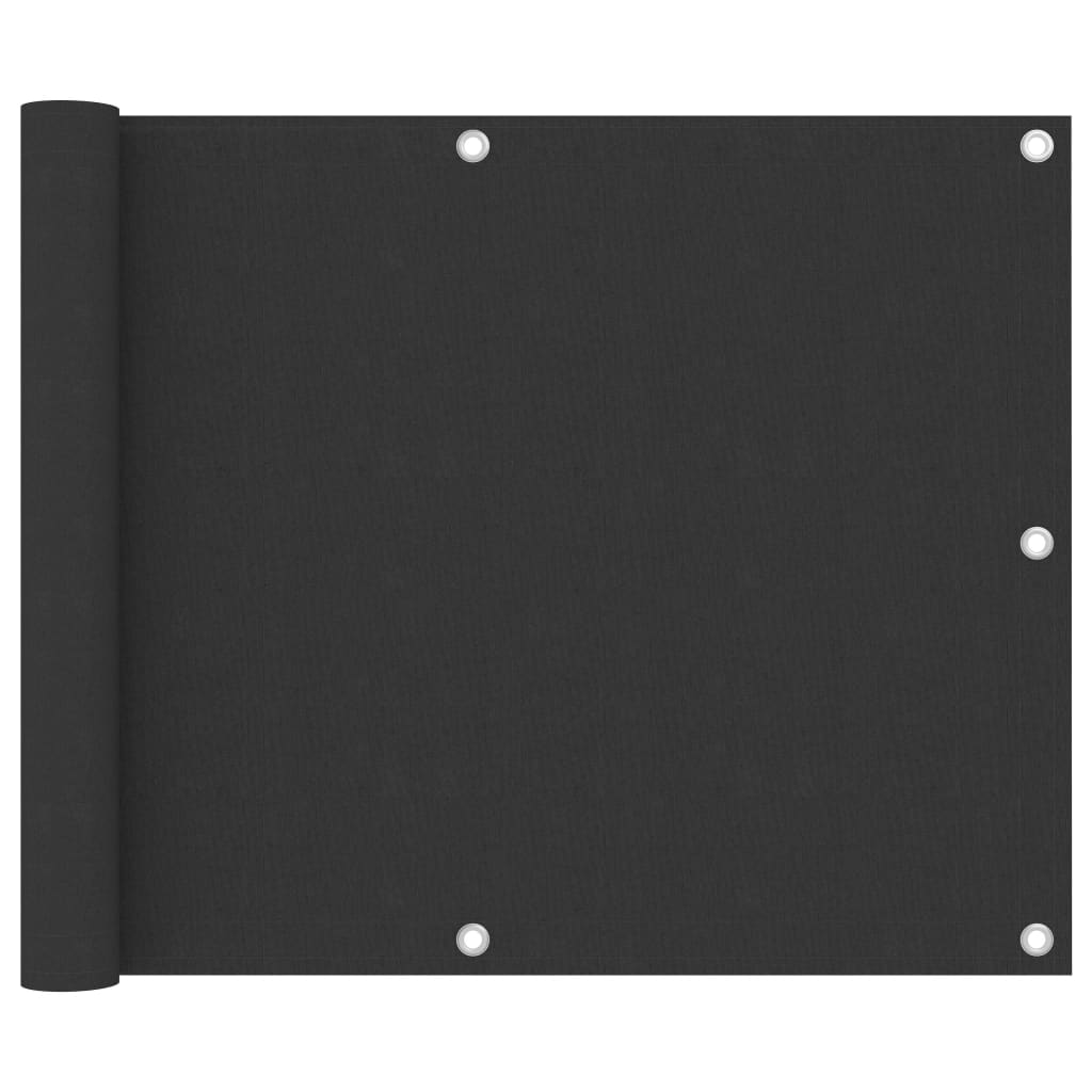 Balkonscherm Oxford Stof Antraciet 75 x 300 cm