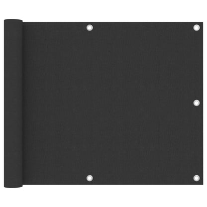 Balkonscherm Oxford Stof Antraciet 75 x 300 cm