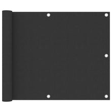 Balkonscherm Oxford Stof Antraciet 75 x 500 cm