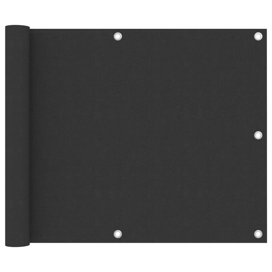 Balkonscherm Oxford Stof Antraciet 75 x 500 cm
