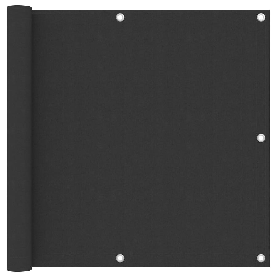 Balkonscherm Oxford Stof Antraciet 90 x 300 cm