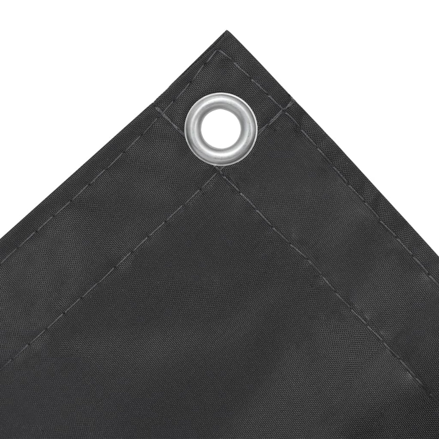 Balkonscherm Oxford Stof Antraciet 90 x 300 cm