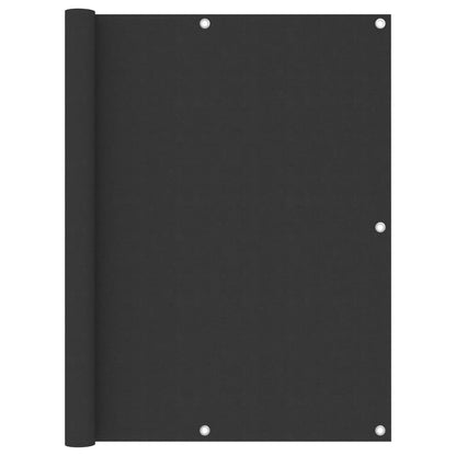Balkonscherm Oxford Stof Antraciet 120 x 600 cm