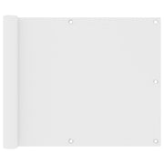 Balkonscherm 75x300 cm wit oxford stof