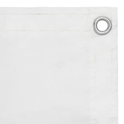 Balkonscherm Oxford Stof Wit 75 x 300 cm