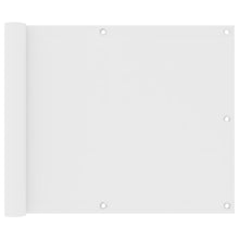Balkonscherm Oxford Stof Wit 75 x 400 cm