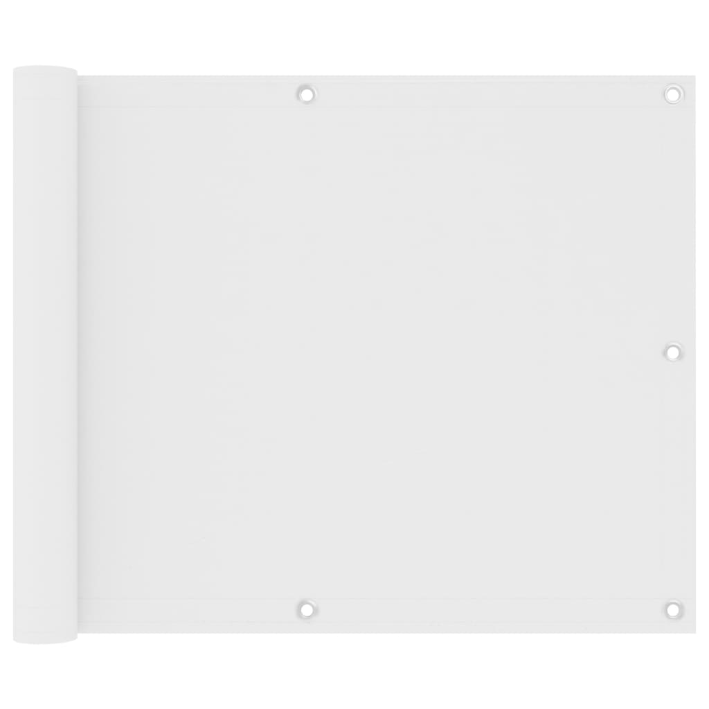 Balkonscherm Oxford Stof Wit 75 x 500 cm