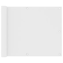 Balkonscherm Oxford Stof Wit 75 x 500 cm