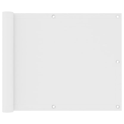 Balkonscherm Oxford Stof Wit 75 x 600 cm