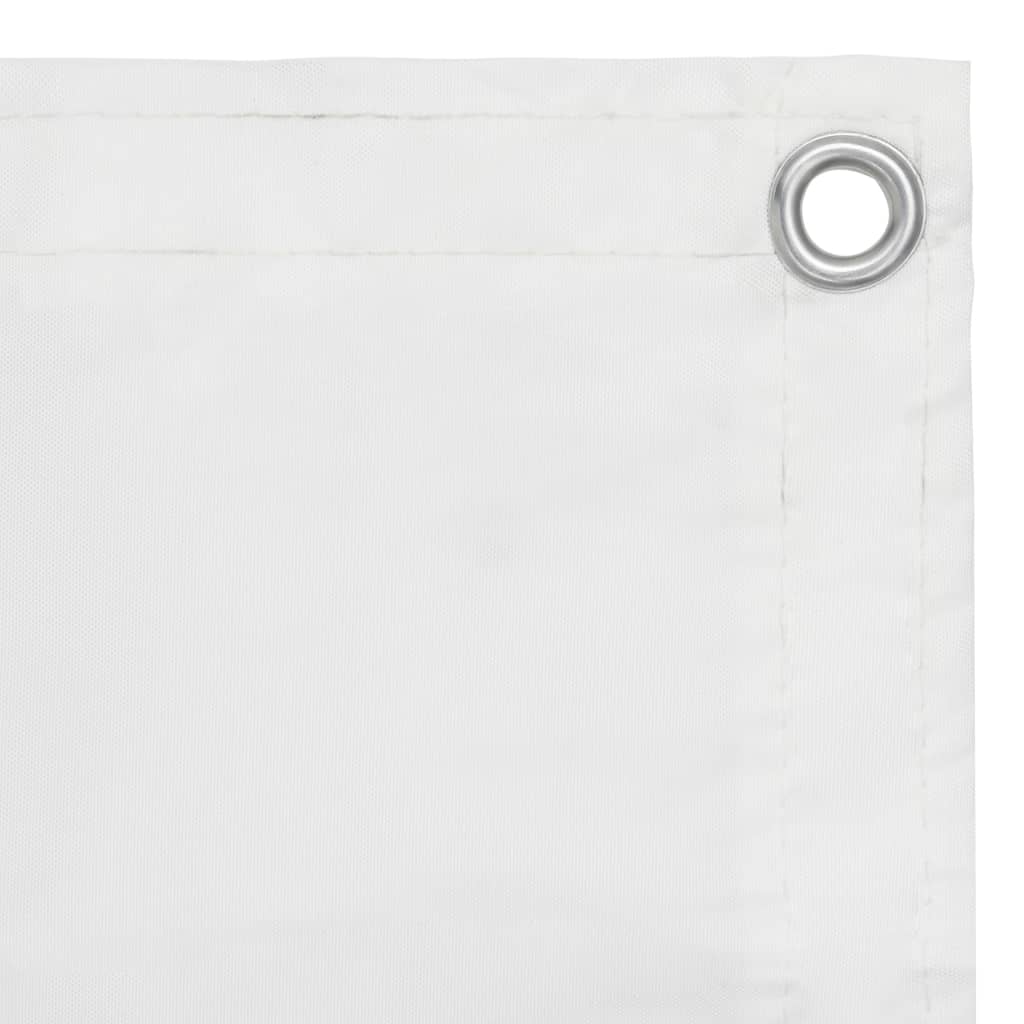 Balkonscherm Oxford Stof Wit 75 x 600 cm