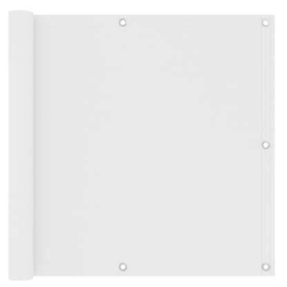 Balkonscherm Oxford Stof Wit 90 x 500 cm