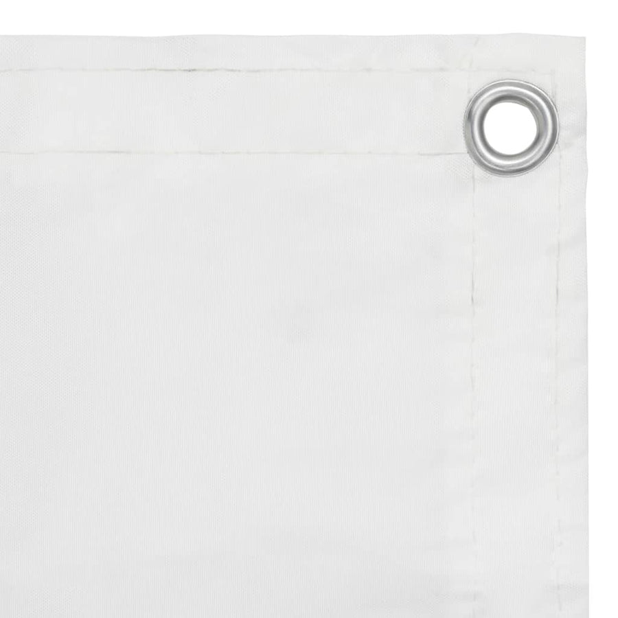 Balkonscherm Oxford Stof Wit 90 x 500 cm