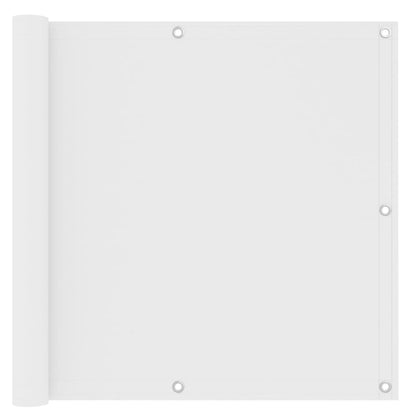Balkonscherm Oxford Stof Wit 90 x 600 cm