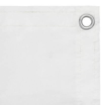 Balkonscherm Oxford Stof Wit 120 x 300 cm