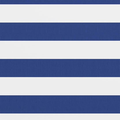 Balkonscherm Oxford Stof Wit En Blauw 75 x 500 cm