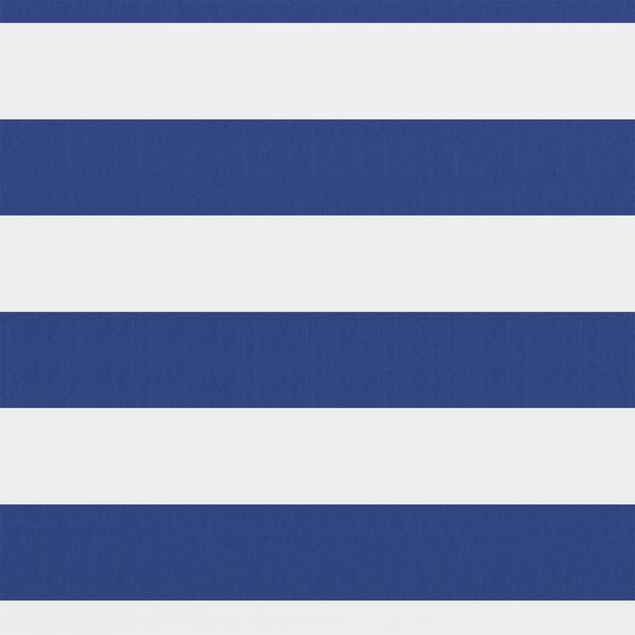 Balkonscherm Oxford Stof Wit En Blauw 75 x 600 cm