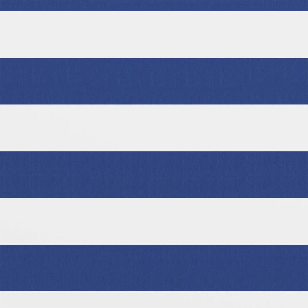 Balkonscherm Oxford Stof Wit En Blauw 90 x 300 cm
