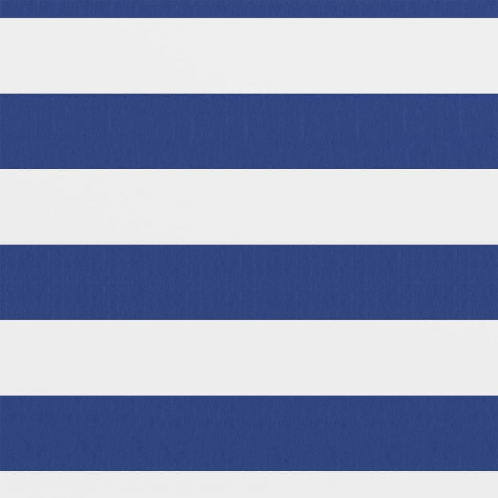Balkonscherm Oxford Stof Wit En Blauw 90 x 400 cm