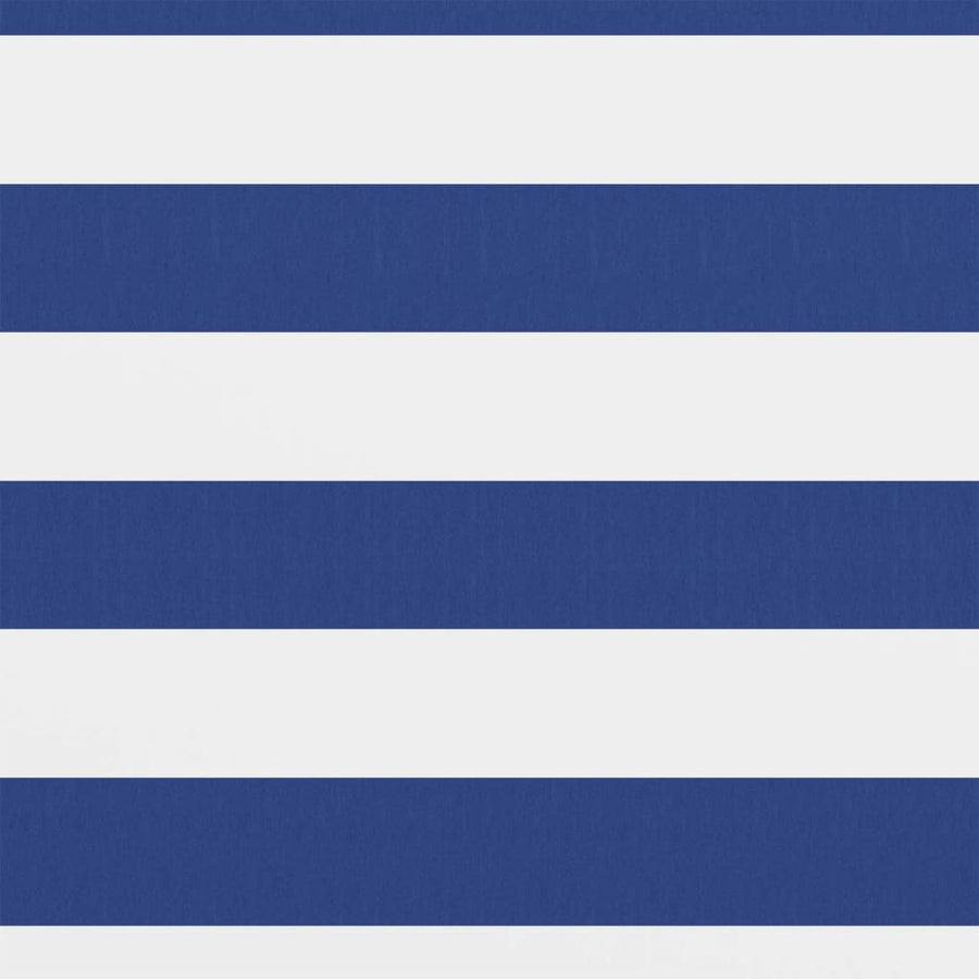 Balkonscherm Oxford Stof Wit En Blauw 120 x 300 cm
