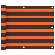 Balkonscherm 75x500 cm oxford stof oranje bruin