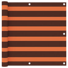 Balkonscherm Oxford Stof Oranje En Bruin 90 x 300 cm