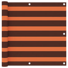 Balkonscherm Oxford Stof Oranje En Bruin 90 x 400 cm
