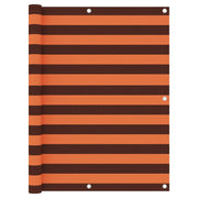 Balkonscherm 125x500 cm oranje bruin