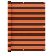 Balkonscherm 125X500 Cm Oxford Stof Oranje En Bruin 120 x 500 cm