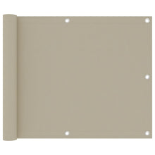 Balkonscherm 75x300 cm oxford stof beige 75 x 300 cm
