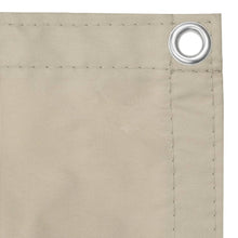 Balkonscherm 75x500 cm oxford stof beige 75 x 500 cm