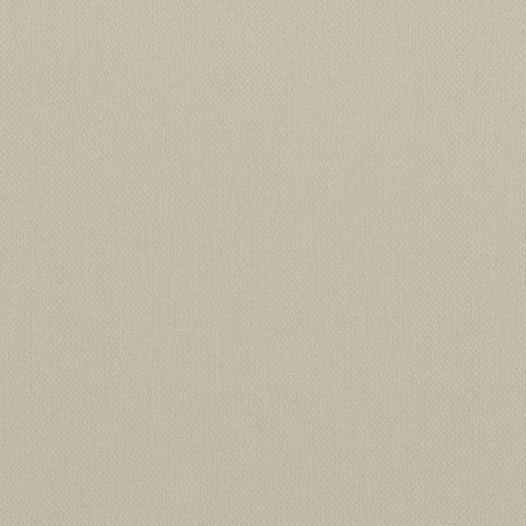 Balkonscherm 75x500 cm oxford stof beige 75 x 500 cm