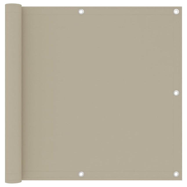 Balkonscherm 90x300 cm oxford stof beige 90 x 300 cm