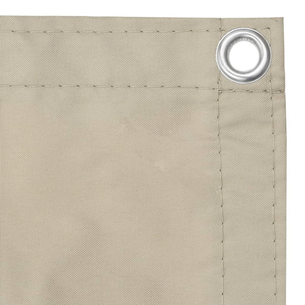 Balkonscherm 90x300 cm oxford stof beige 90 x 300 cm