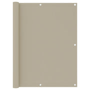 Balcony privacy screen 120x300 cm oxford fabric beige