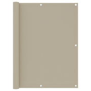 Balkonscherm 120x600 cm oxford stof beige