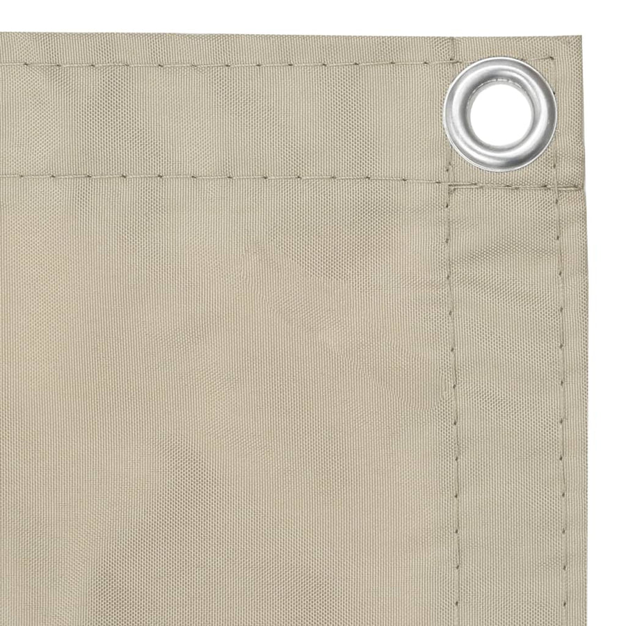 Balkonscherm 120x600 cm oxford stof beige 120 x 600 cm