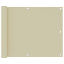 Balkonscherm Oxford Stof Crème 75 x 300 cm