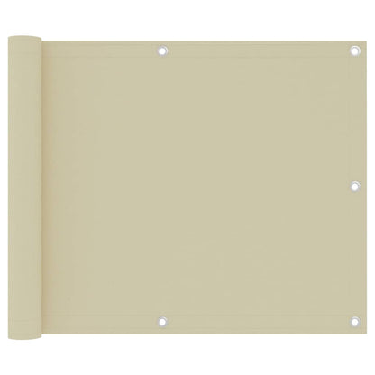 Balkonscherm Oxford Stof Crème 75 x 300 cm