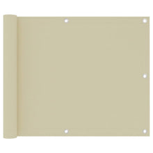 Balkonscherm Oxford Stof Crème 75 x 500 cm