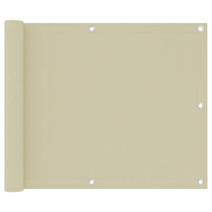 Balkonscherm Oxford Stof Crème 75 x 500 cm