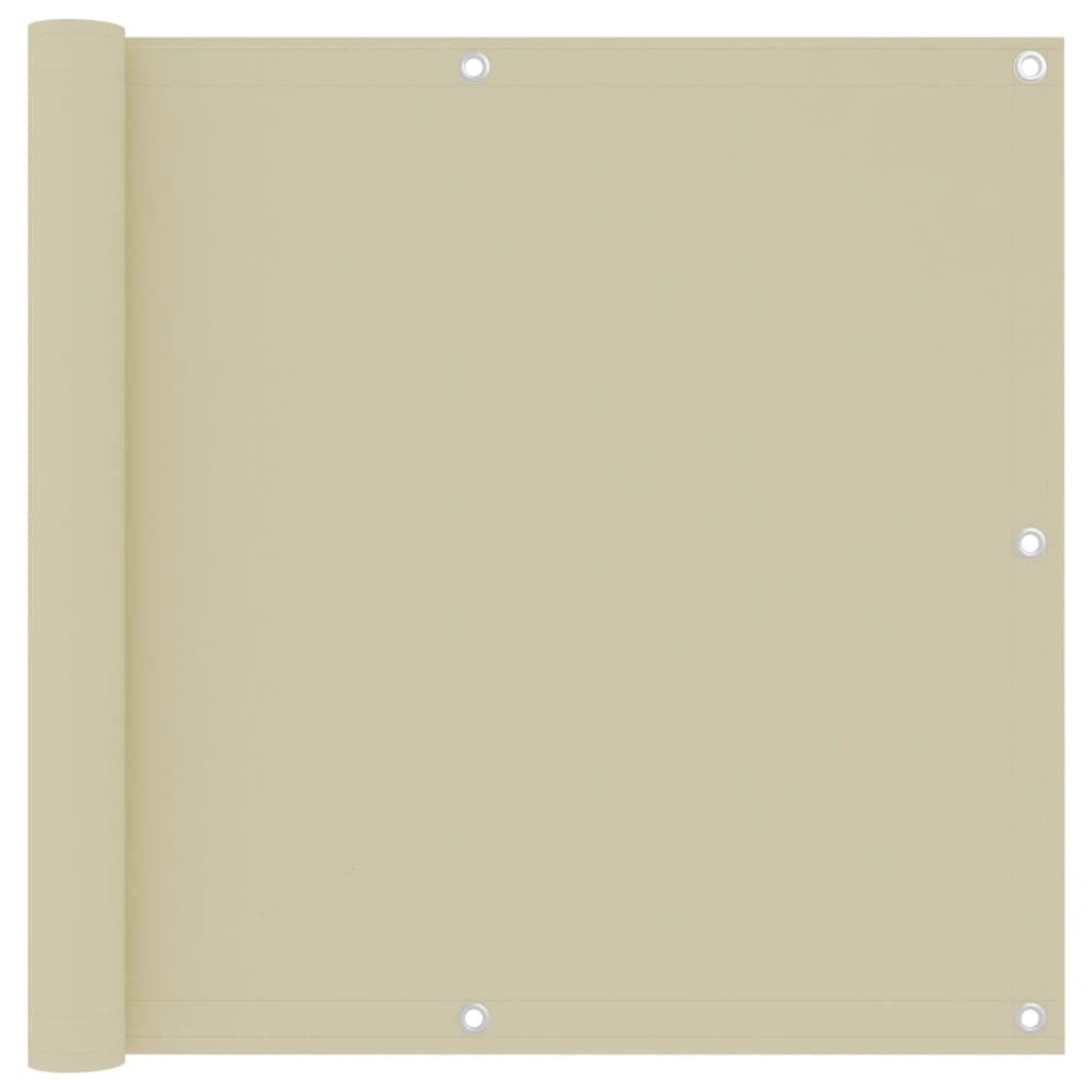 Balkonscherm Oxford Stof Crème 90 x 300 cm