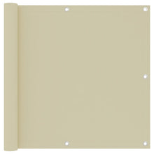 Balkonscherm Oxford Stof Crème 90 x 300 cm