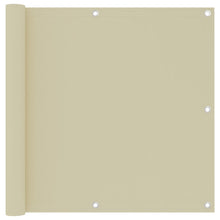 Balkonscherm Oxford Stof Crème 90 x 500 cm