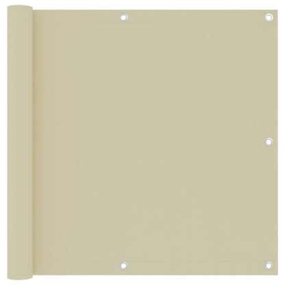Balkonscherm Oxford Stof Crème 90 x 500 cm