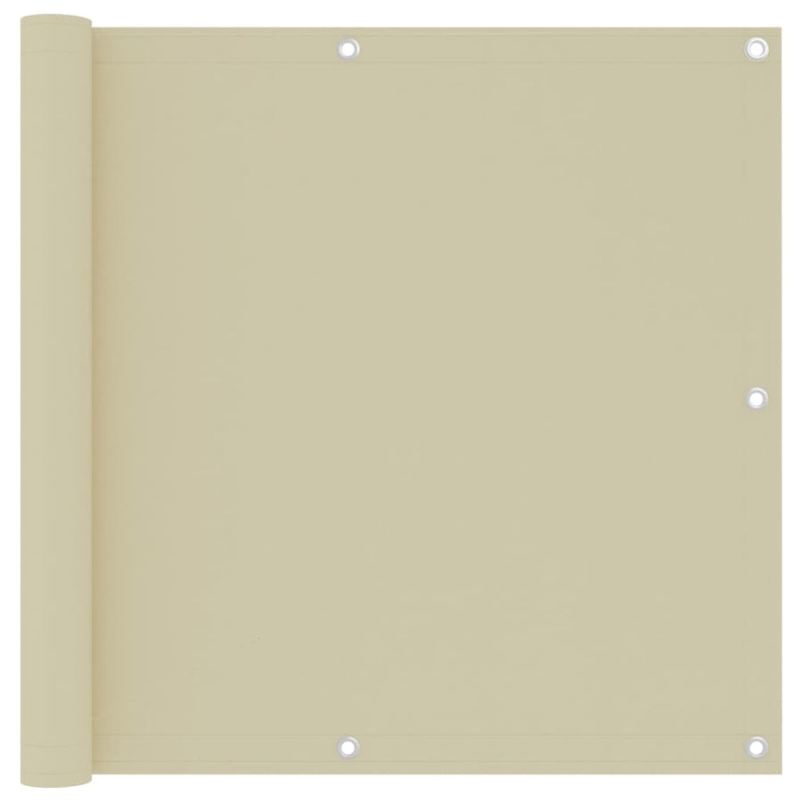 Balkonscherm Oxford Stof Crème 90 x 500 cm