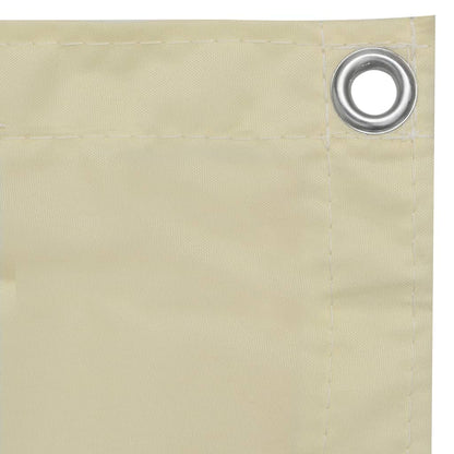 Balkonscherm Oxford Stof Crème 90 x 500 cm