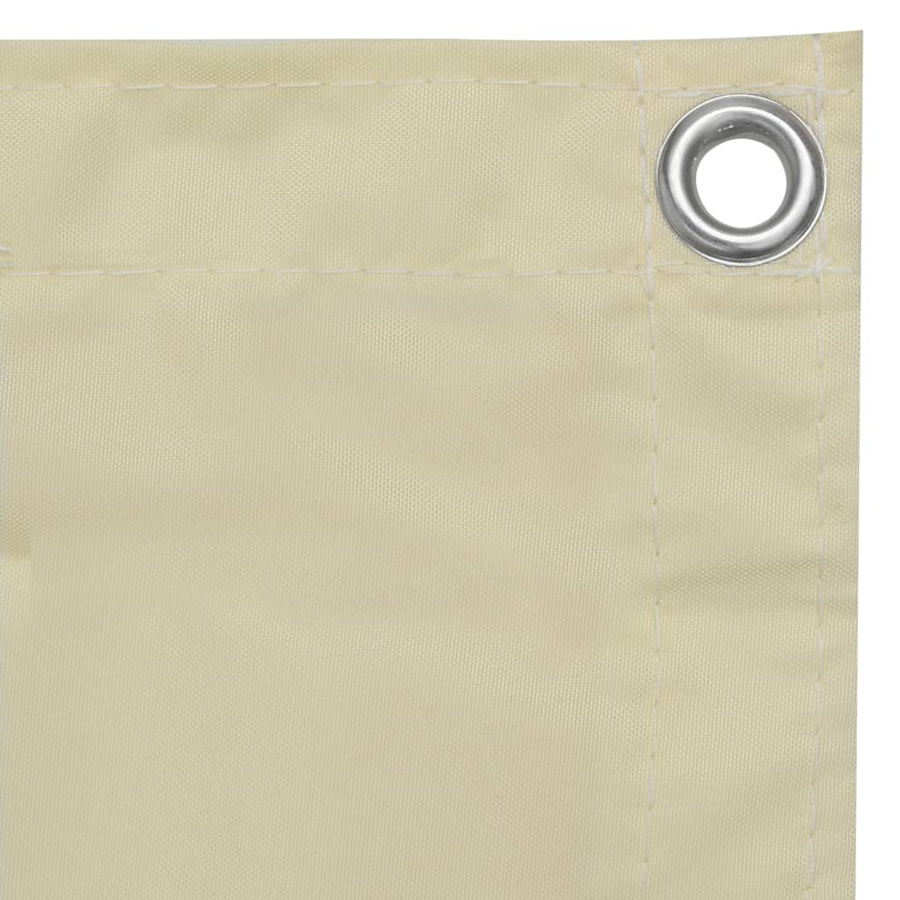 Balkonscherm Oxford Stof Crème 90 x 500 cm