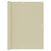 Balkonscherm 120x400 cm oxford stof crème