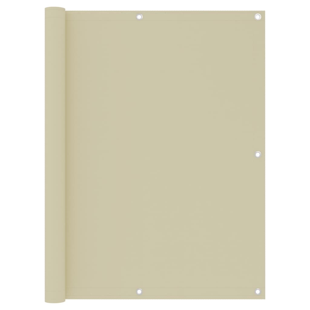 Balkonscherm Oxford Stof Terracotta Crème 120 x 500 cm