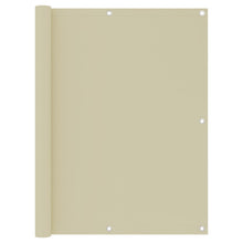 Balkonscherm Oxford Stof Terracotta Crème 120 x 500 cm